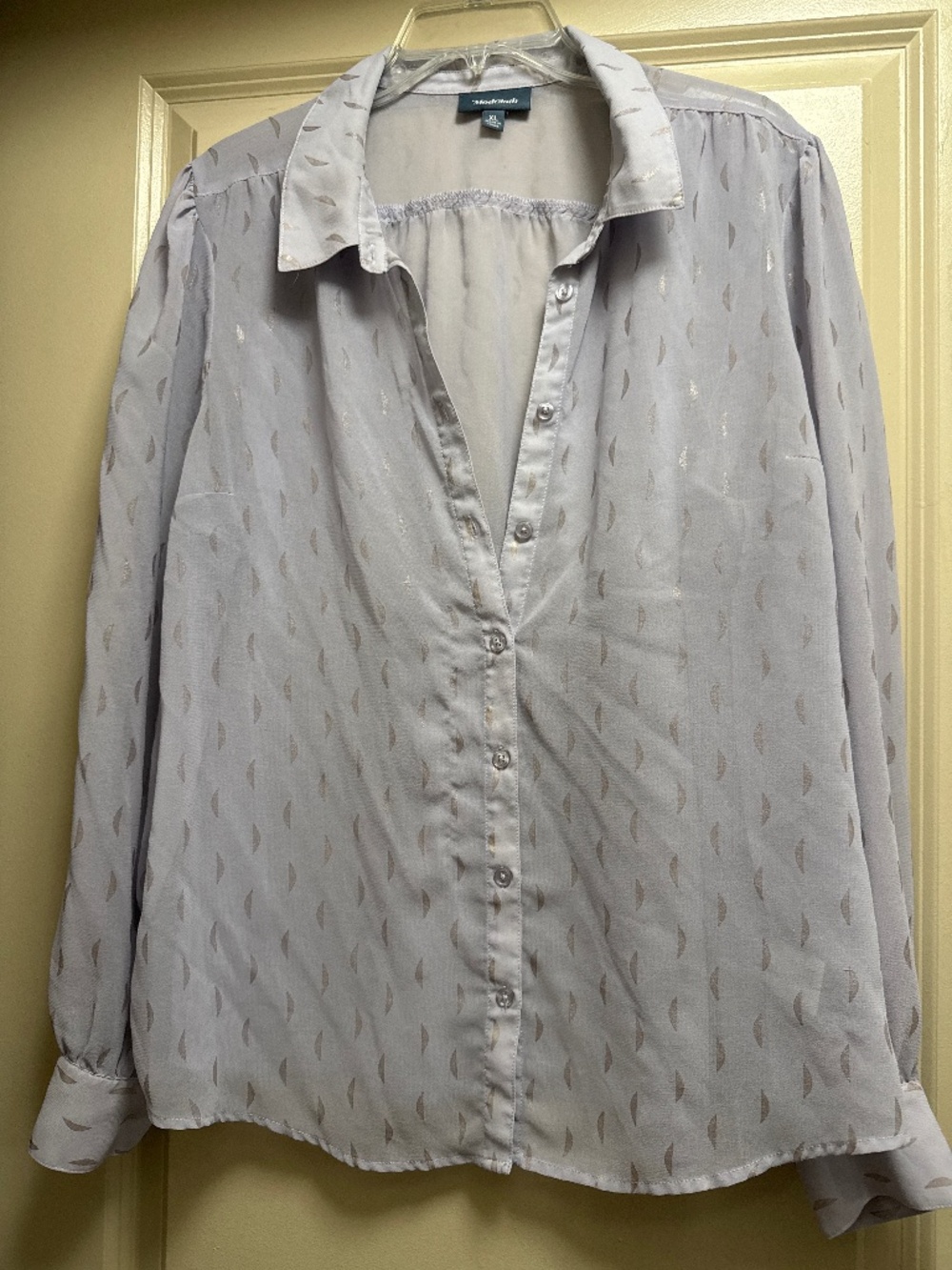 Purple sheer blouse